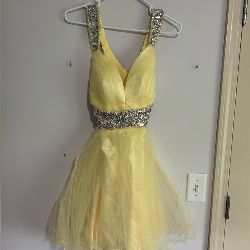 Womens Yellow special event dress